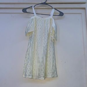 White off shoulder dress for girls